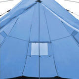 4-person Tent Blue - Top-Down View