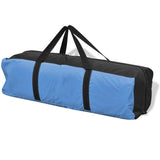 4-person Tent Blue - Rear View