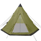 4-person Tent Green - Side View