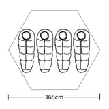 4-person Tent Green
