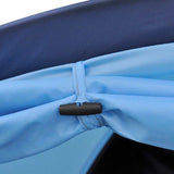 3-person Tent Blue - Close-Up Angle