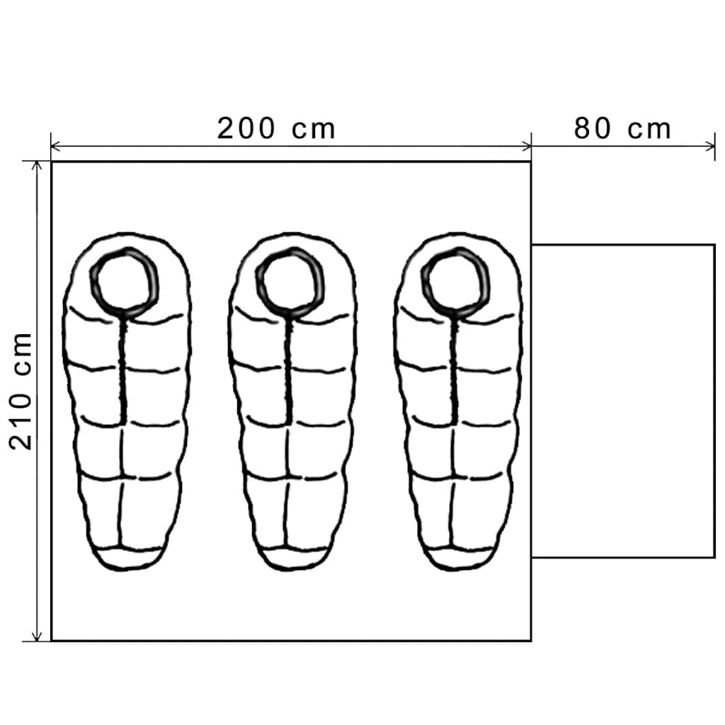 3-person Tent Blue