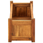 Garden Raised Bed Acacia Wood 76x27.6x25 cm