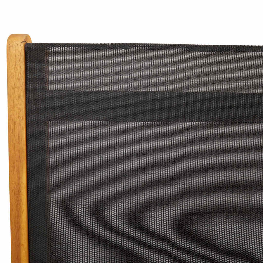 Folding Chairs 2 pcs Solid Acacia Wood and Textilene