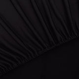 Stretch Couch Slipcover Black Polyester Jersey