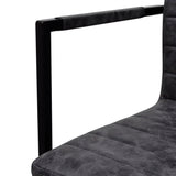 Cantilever Dining Chairs 4 pcs Black Faux Leather