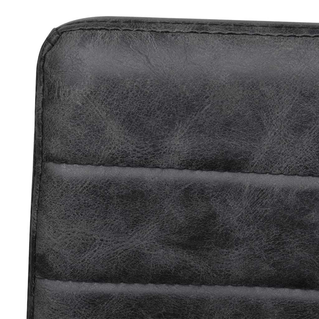 Cantilever Dining Chairs 4 pcs Black Faux Leather