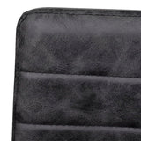 Cantilever Dining Chairs 4 pcs Black Faux Leather