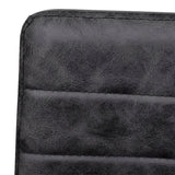 Cantilever Dining Chairs 6 pcs Black Faux Leather