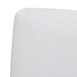Cantilever Dining Chairs 6 pcs White Faux Leather