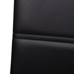 Cantilever Dining Chairs 6 pcs Black Faux Leather