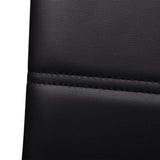 Cantilever Dining Chairs 6 pcs Black Faux Leather - Rear View
