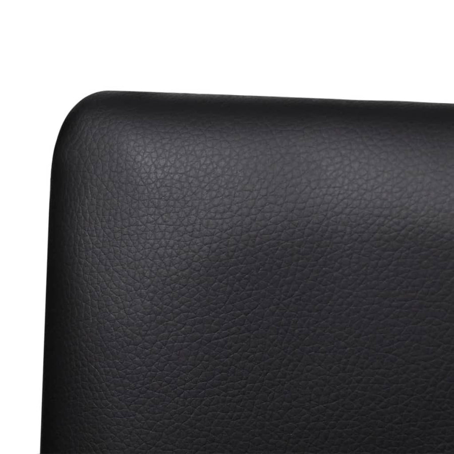 Cantilever Dining Chairs 6 pcs Black Faux Leather