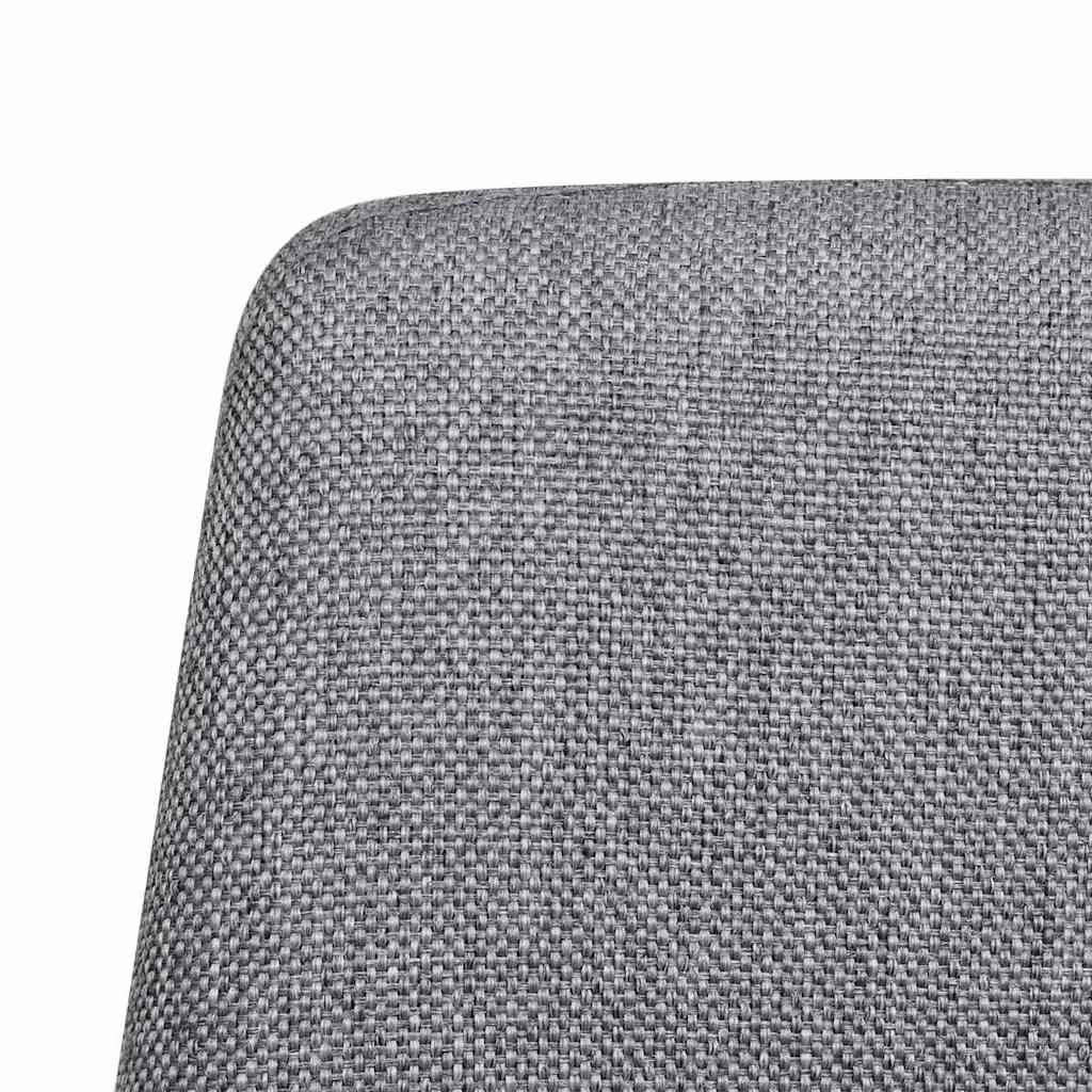 Dining Chairs 6 pcs Light Grey Fabric