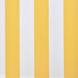 Manual Retractable Awning Yellow & White 300 cm