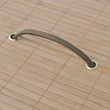 Bamboo Laundry Bin Round Natural - Top-Down View