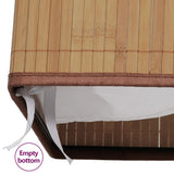 Bamboo Laundry Bin Rectangular Natural - Close-Up Angle