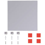 Frameless Mirror Tiles Glass 8 pcs 20.5 cm