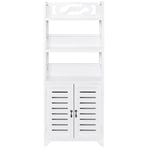 Bathroom Cabinet Albuquerque Wood White 46x24x117.5 cm