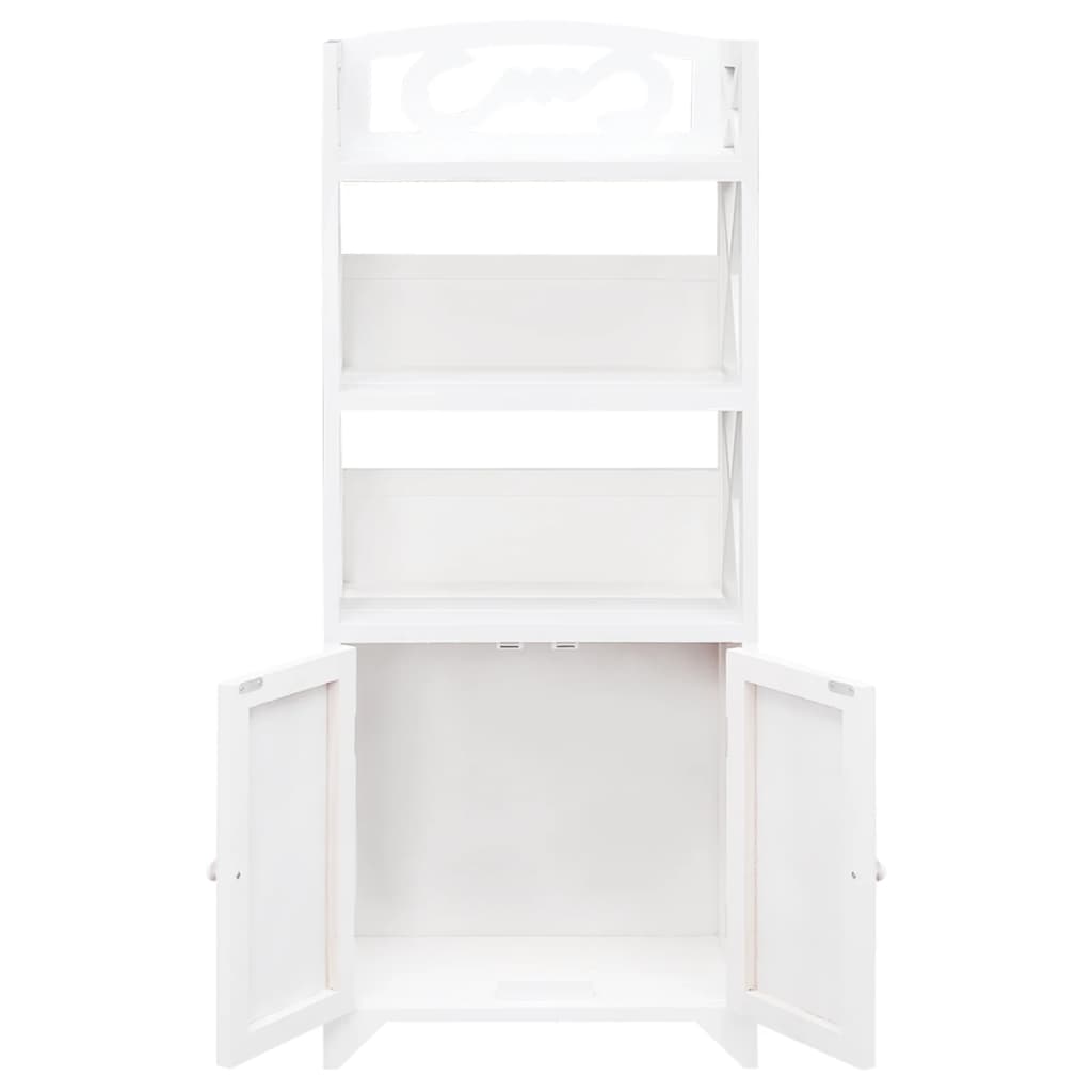 Bathroom Cabinet Albuquerque Wood White 46x24x117.5 cm