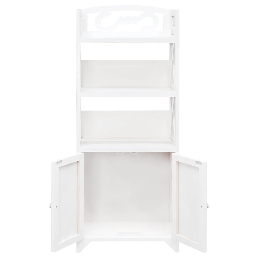 Bathroom Cabinet Albuquerque Wood White 46x24x117.5 cm