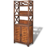 Bathroom Cabinet Albuquerque Wood Brown 46x24x117.5 cm - Front View