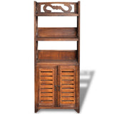 Bathroom Cabinet Albuquerque Wood Brown 46x24x117.5 cm - Side View