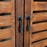 Bathroom Cabinet Albuquerque Wood Brown 46x24x117.5 cm - Top-Down View