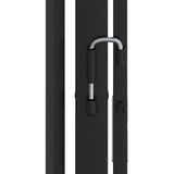 Pet Fireplace Fence Steel Black - Low Angle