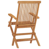 Folding Garden Chairs 2 pcs Solid Teak Wood - Close-Up Angle