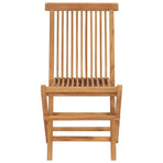 Folding Chairs 2 pcs for Garden & Outdoor Teak Wood
