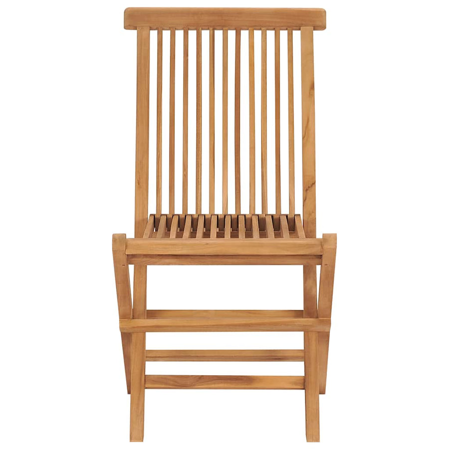 Folding Chairs 2 pcs for Garden & Outdoor Teak Wood