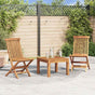 Folding Chairs 2 pcs for Garden & Outdoor Teak Wood