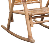 Rocking Chair Bamboo - Rear View