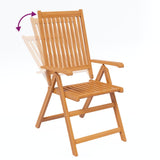 7 Piece Outdoor Dining Set Solid Acacia Wood - Low Angle
