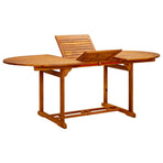 Garden Table (150-200)x100x75 cm Solid Wood Acacia