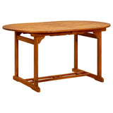 Garden Table 200x100x75 cm Solid Wood Acacia - Side View