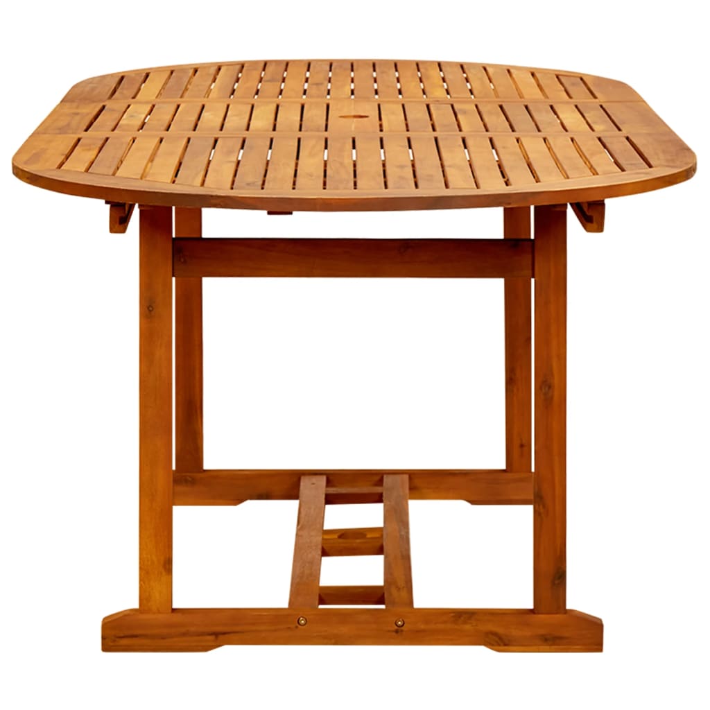Garden Table (150-200)x100x75 cm Solid Wood Acacia