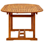 Garden Table (150-200)x100x75 cm Solid Wood Acacia