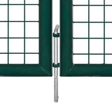 Double Door Fence Gate 300x150 cm Powder-Coated Steel - Top-Down View