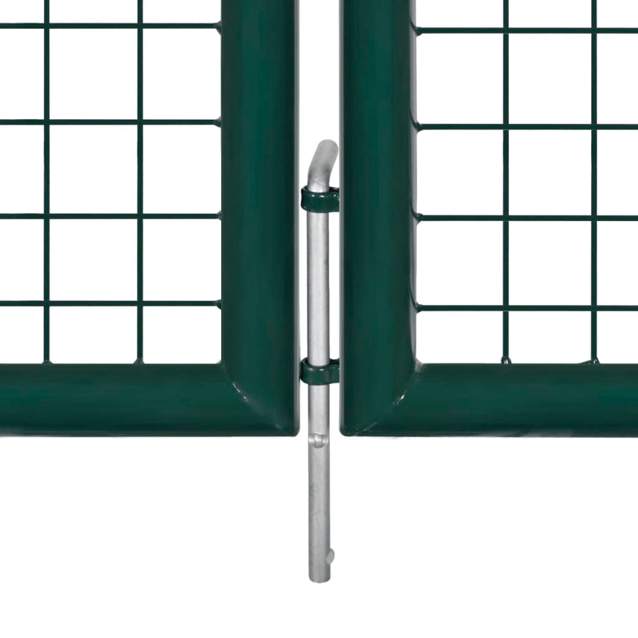 Double Door Fence Gate 300x150 cm Powder-Coated Steel