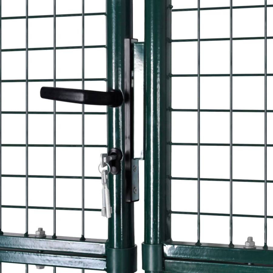Double Door Fence Gate 300x150 cm Powder-Coated Steel