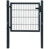 Fence Gate Steel Anthracite 100x100 cm