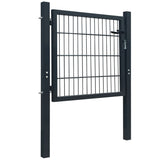 Fence Gate Steel Anthracite 100x100 cm