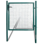 Single Door Fence Gate 100x100 cm Powder-Coated Steel