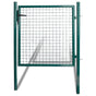 Single Door Fence Gate 100x100 cm Powder-Coated Steel
