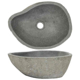 Basin River Stone Oval (36-46)x(29-36) cm - Front View