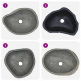 Basin River Stone Oval (36-46)x(29-36) cm - Rear View