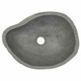 Basin River Stone Oval (36-46)x(29-36) cm - Close-Up Angle