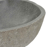 Basin River Stone Oval (36-46)x(29-36) cm - Low Angle